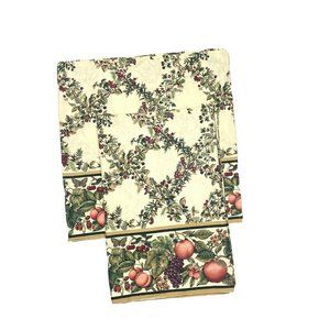 3 Custom Vintage 70s Cranston Valances Curtains